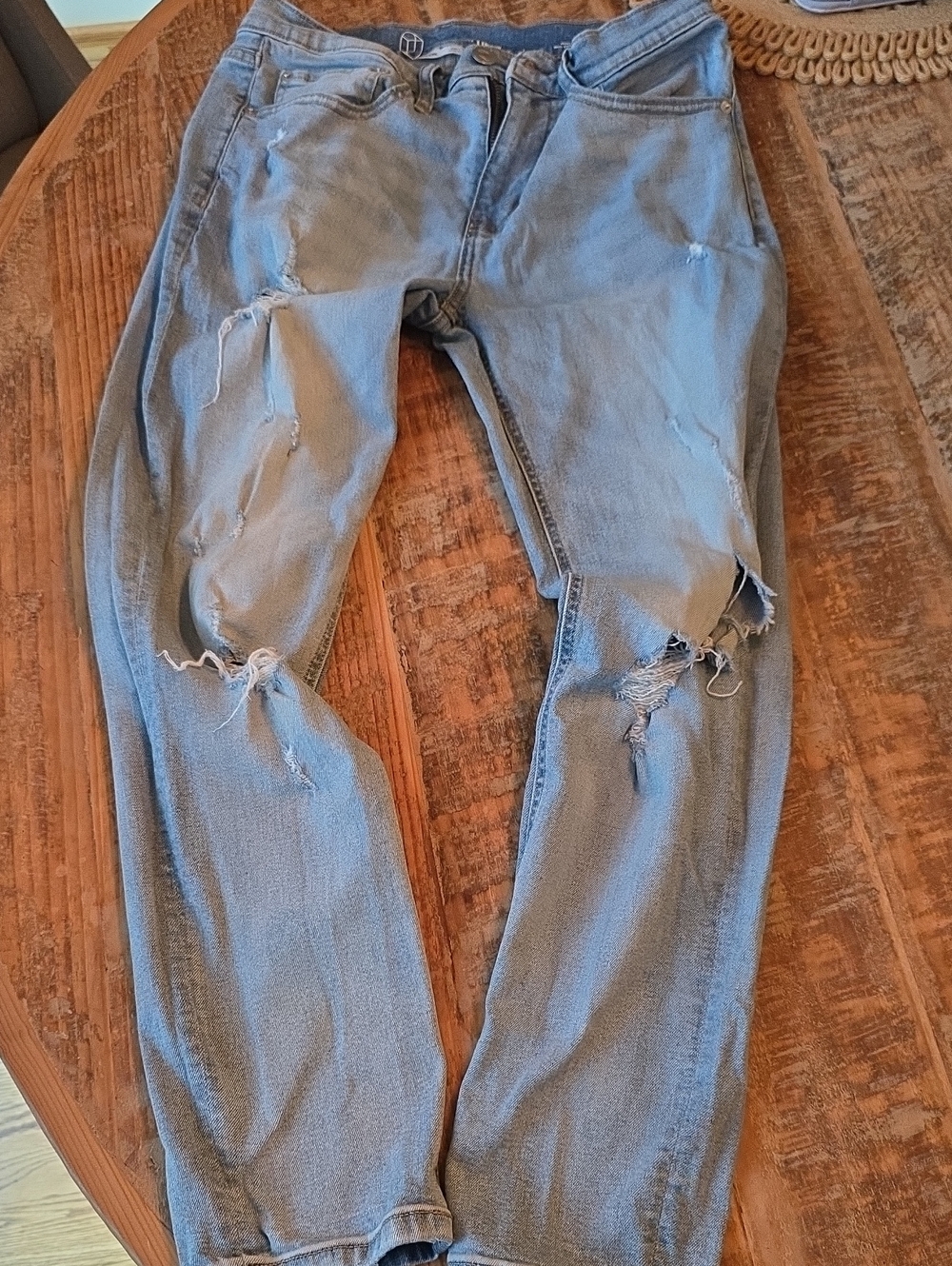 Original Use Light Blue Slim Taper Jeans